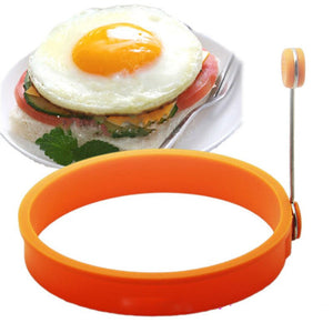 1PC Silicone Pancake Rings Fried Egg Mold Non-stick Kitchen Egg Cooking Tools Stars Heart Round Flower Shape Egg Mold OK 0283