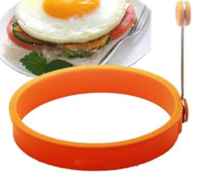 1PC Silicone Pancake Rings Fried Egg Mold Non-stick Kitchen Egg Cooking Tools Stars Heart Round Flower Shape Egg Mold OK 0283