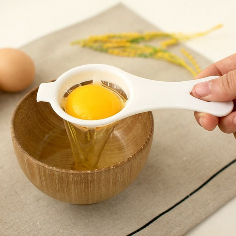 1Pcs Plastic Egg Separator White Yolk Sifting Home Kitchen Baking Chef Dining Cooking Gadget For Household Kitchen Tools