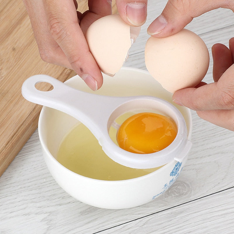 1Pcs Plastic Egg Separator White Yolk Sifting Home Kitchen Baking Chef Dining Cooking Gadget For Household Kitchen Tools