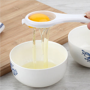 1Pcs Plastic Egg Separator White Yolk Sifting Home Kitchen Baking Chef Dining Cooking Gadget For Household Kitchen Tools