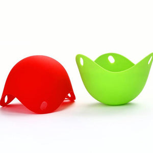 4pc Egg Poachers Silicone Egg Cooker Kitchen Tools Pancake Cookware Bakeware Steam Eggs Plate Tray Healthy Egg Pancake