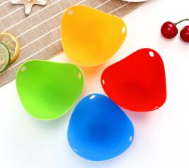 4pc Egg Poachers Silicone Egg Cooker Kitchen Tools Pancake Cookware Bakeware Steam Eggs Plate Tray Healthy Egg Pancake