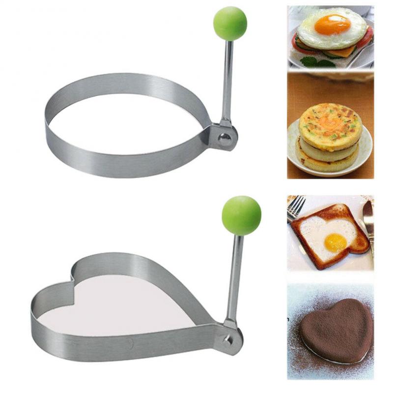 5 Style Stainless Steel Fried Egg Shaper Mould Omelette Decoration Frying Egg Pancake Cooking Tools Kitchen Accessories Tools