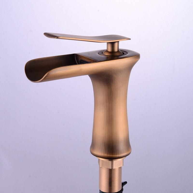 Basin Faucet Bathroom Sink Gold Faucet Single Handle Hole Faucet Basin Taps  Wash Hot Cold Mixer Tap Crane Grifo Lavabo