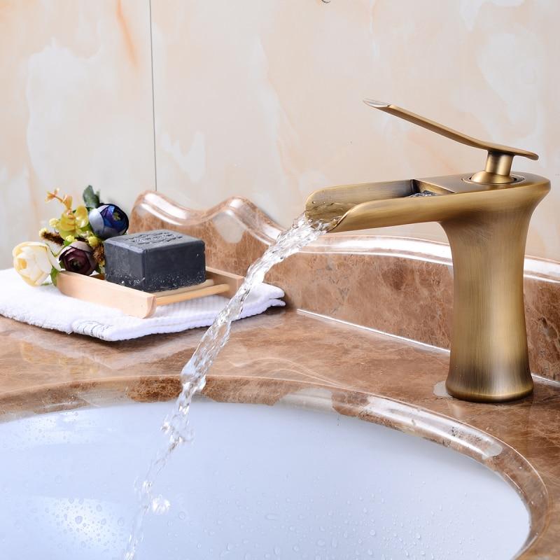 Basin Faucet Bathroom Sink Gold Faucet Single Handle Hole Faucet Basin Taps  Wash Hot Cold Mixer Tap Crane Grifo Lavabo