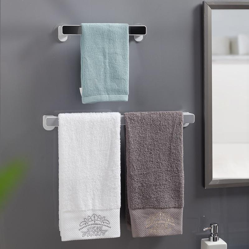 Bathroom Towel Storage Rack Toilet Perforated Towel Towel Storage Rack Wall-Mounted Bathroom Hook Kitchen Wipes Hanging Gadgets