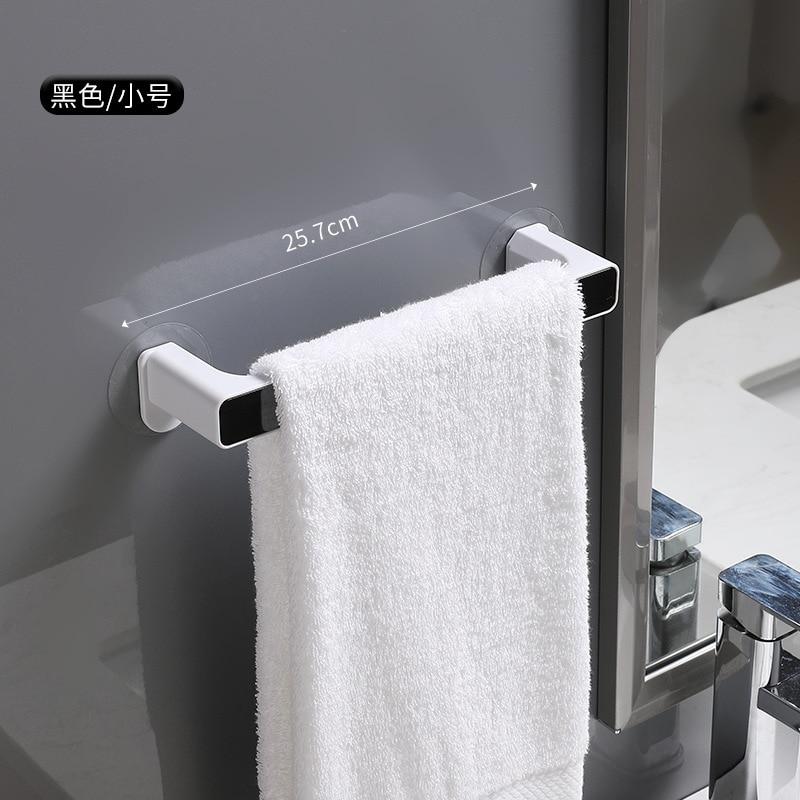 Bathroom Towel Storage Rack Toilet Perforated Towel Towel Storage Rack Wall-Mounted Bathroom Hook Kitchen Wipes Hanging Gadgets