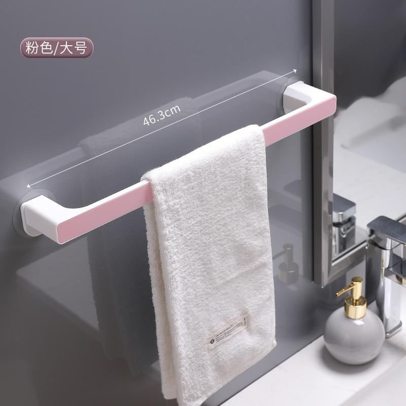 Bathroom Towel Storage Rack Toilet Perforated Towel Towel Storage Rack Wall-Mounted Bathroom Hook Kitchen Wipes Hanging Gadgets