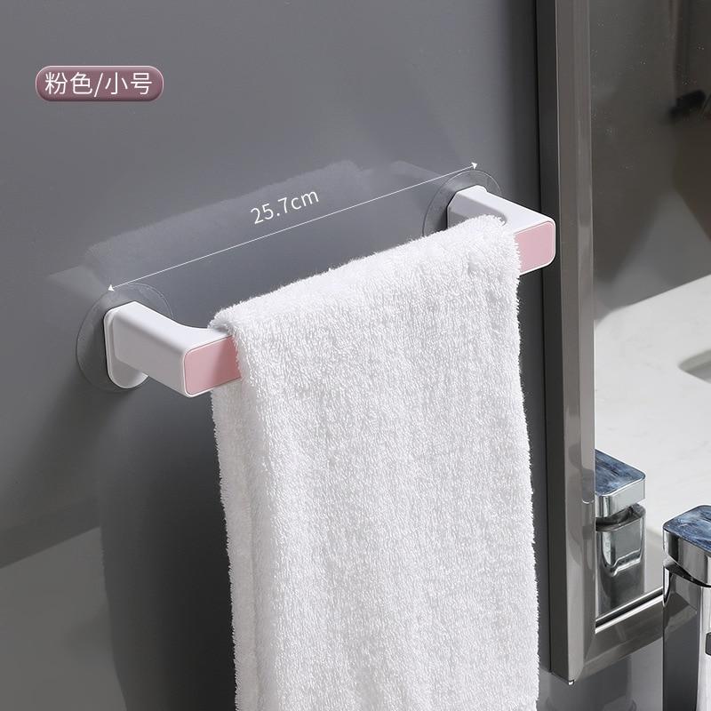 Bathroom Towel Storage Rack Toilet Perforated Towel Towel Storage Rack Wall-Mounted Bathroom Hook Kitchen Wipes Hanging Gadgets