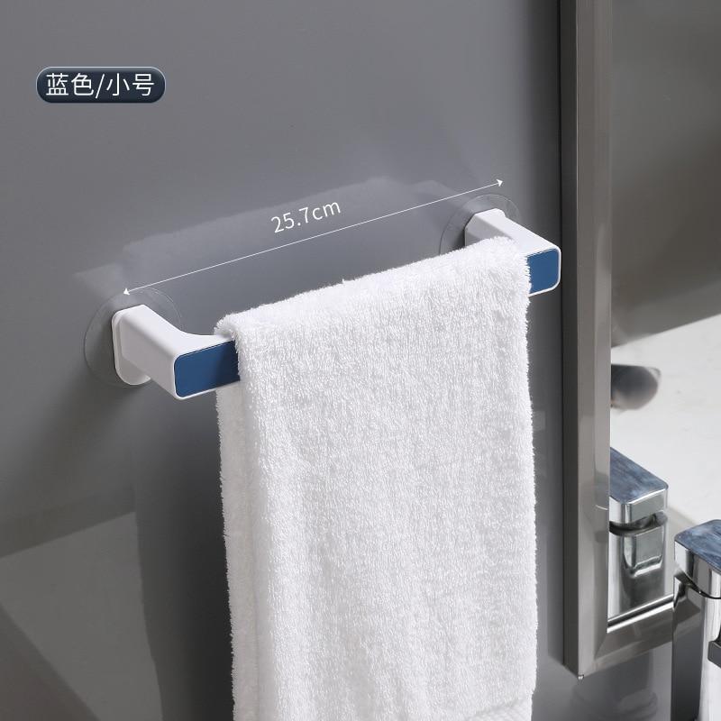 Bathroom Towel Storage Rack Toilet Perforated Towel Towel Storage Rack Wall-Mounted Bathroom Hook Kitchen Wipes Hanging Gadgets