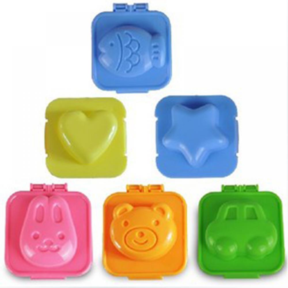 Egg Mold Cute Cartoon 3D Egg Ring Mould Bento Maker Cutter Decorating Egg Tool