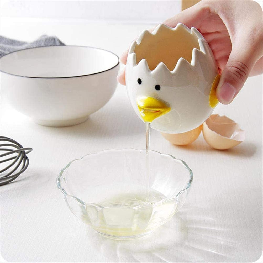 Ceramic Egg Separator Chick Shape Egg Yolk Separator Kitchen Gadgets Kitchen Accessories