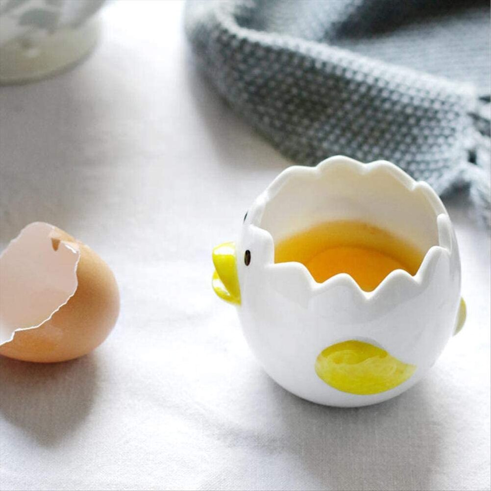 Ceramic Egg Separator Chick Shape Egg Yolk Separator Kitchen Gadgets Kitchen Accessories