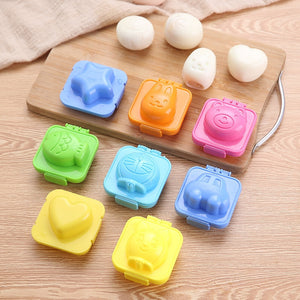 Egg mold Cute Cartoon Baby Rice Ball Mold 3D Egg Ring Bento Accessories Rabbit Bear Fish Egg Decorating Tool Kitchen Gadgets