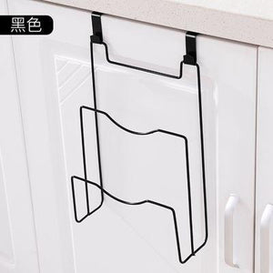 Houmaid Kichen Pot Covers Storage Rack Chopping Blocks Shelves Hanging Cabinet Cutting Board Storage Black Creative Holders