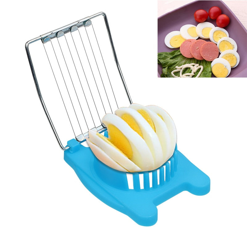 Multifunction Cut Kitchen Egg Slicer Sectioner Cutter Mold Flower Edges New High Quality Kitchen Accessories Egg Shaper 3 Colors