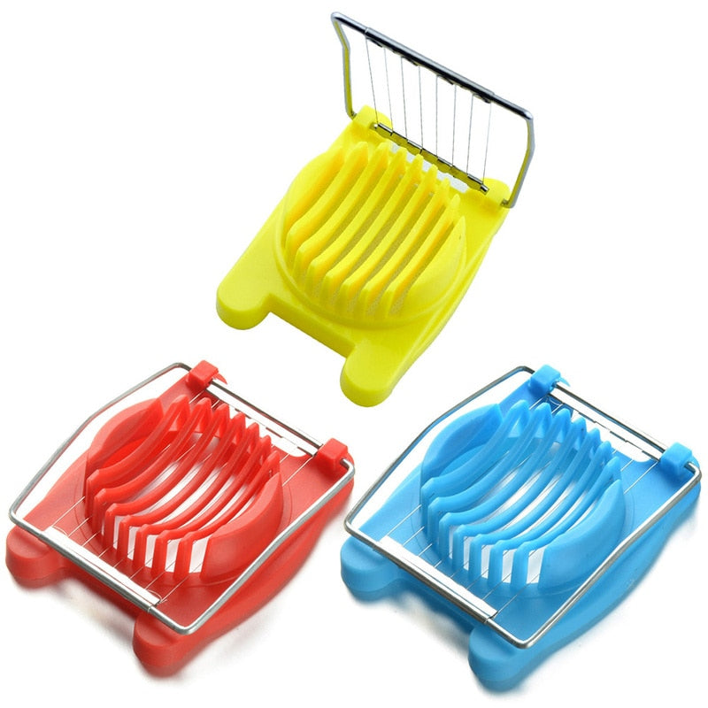 Multifunction Cut Kitchen Egg Slicer Sectioner Cutter Mold Flower Edges New High Quality Kitchen Accessories Egg Shaper 3 Colors