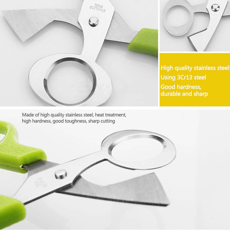 Quail Egg Scissor Bird Cutter Opener Kitchen Tool Clipper Sale shells Scissors Cracker Cigar Stainless Steel Blade Househ