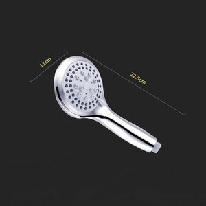 5 modes ABS plastic Bathroom shower head big panel round Chrome rain head Water saver Classic design G1/2 rain showerhead