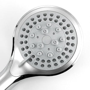 5 modes ABS plastic Bathroom shower head big panel round Chrome rain head Water saver Classic design G1/2 rain showerhead