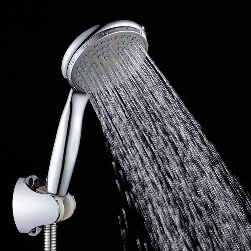 ABS Plastic Bathroom Shower Head Big Panel Round Chrome Rain Head Water Saver Classic Design G1/2 Rain Shower Head SP045