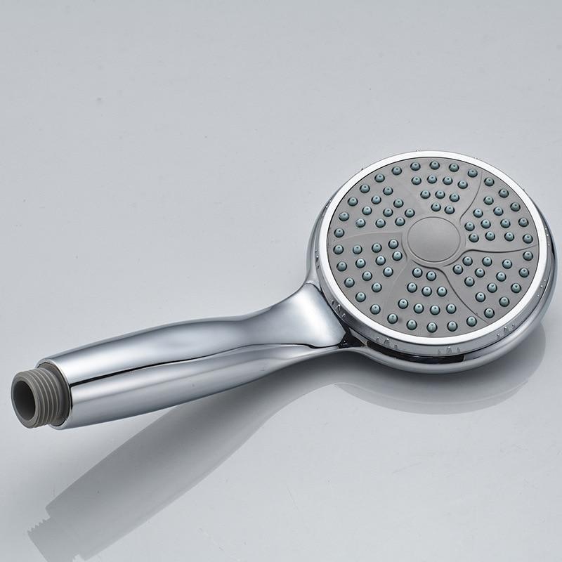 ABS Plastic Bathroom Shower Head Big Panel Round Chrome Rain Head Water Saver Classic Design G1/2 Rain Shower Head SP045