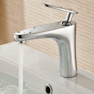 Basin Faucets Hot and Cold Bathroom Faucet Water Basin Mixer Tap Chrome Single Handle Basin Water Sink Mixer Tap