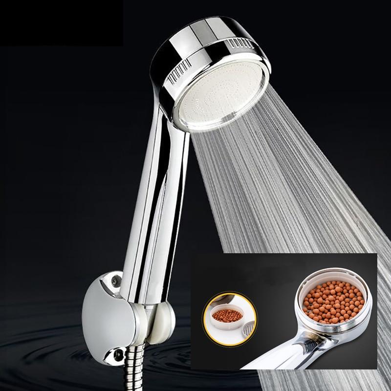 New arrival High Pressure Shower Head Bathroom Water Saving Shower Head Powerful Boosting Spray Bath Handheld Shower Head