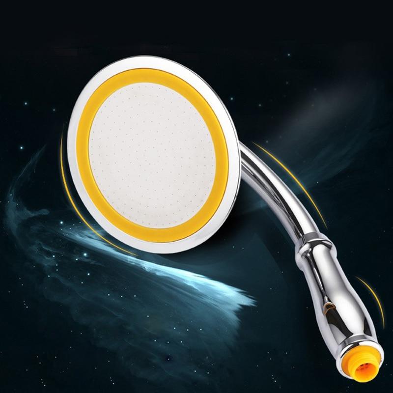 Rotate 360 Degree ABS Chrome Bathroom Rainfall Shower Head Water Saving Extension Arm Hand Held Shower Head With Hose