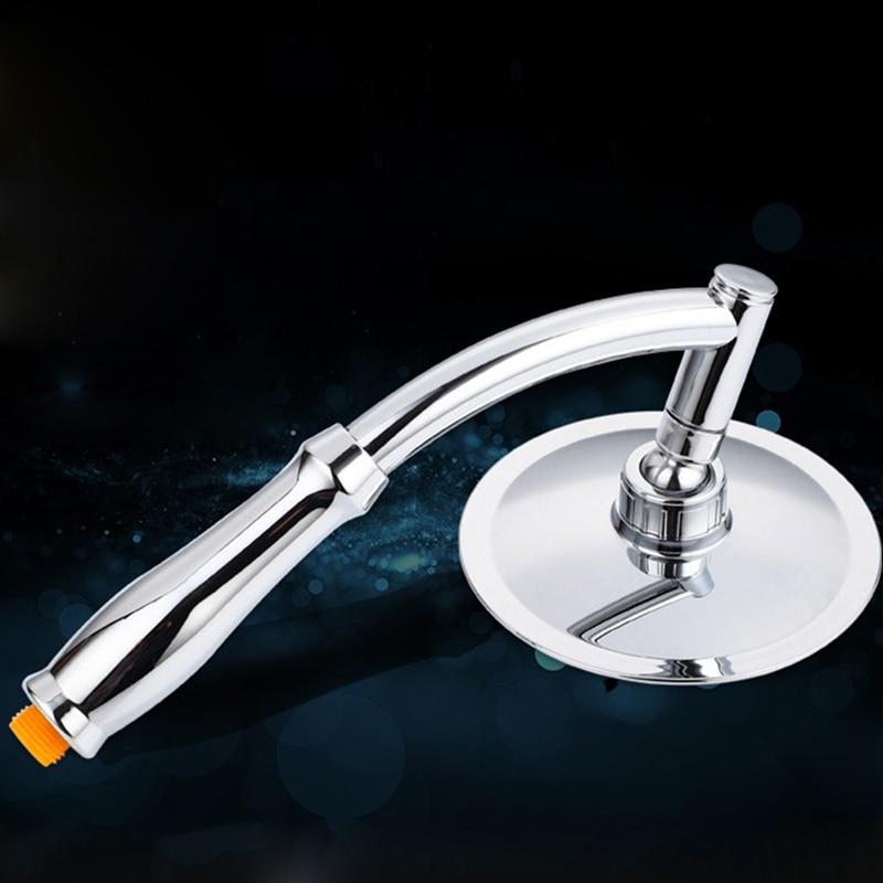 Rotate 360 Degree ABS Chrome Bathroom Rainfall Shower Head Water Saving Extension Arm Hand Held Shower Head With Hose