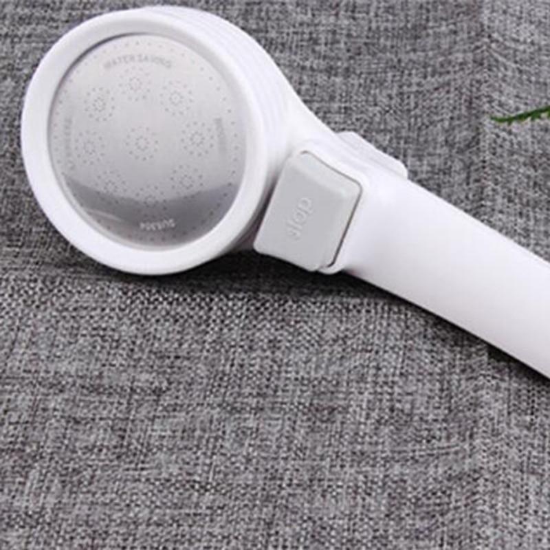 Saving Water Shower Head High Pressure ABS With Stop Switch Handheld SPA Shower Head Resistance To Falling Massage Nozzle