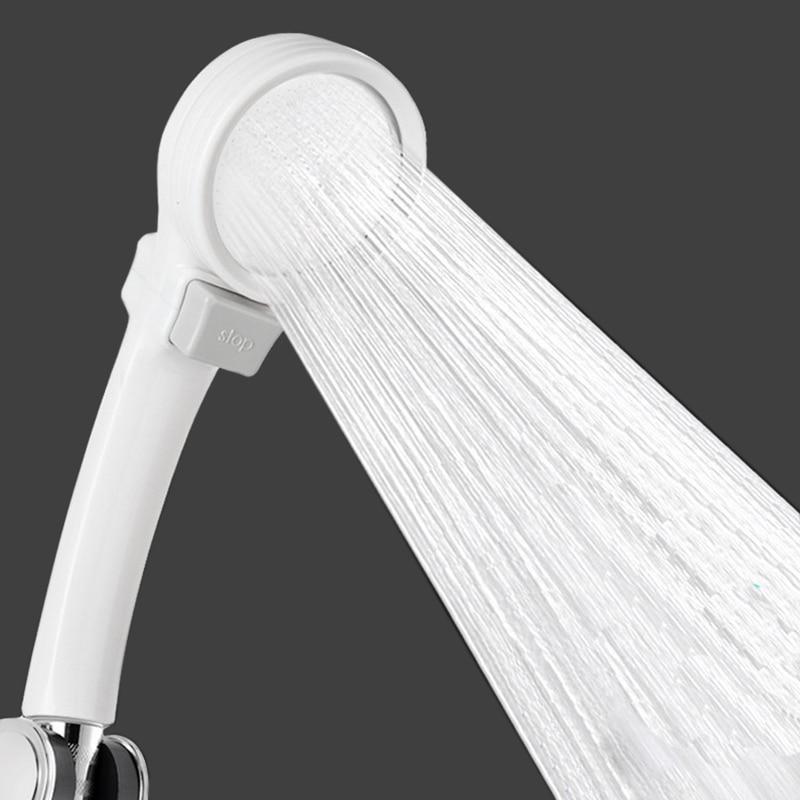 Saving Water Shower Head High Pressure ABS With Stop Switch Handheld SPA Shower Head Resistance To Falling Massage Nozzle