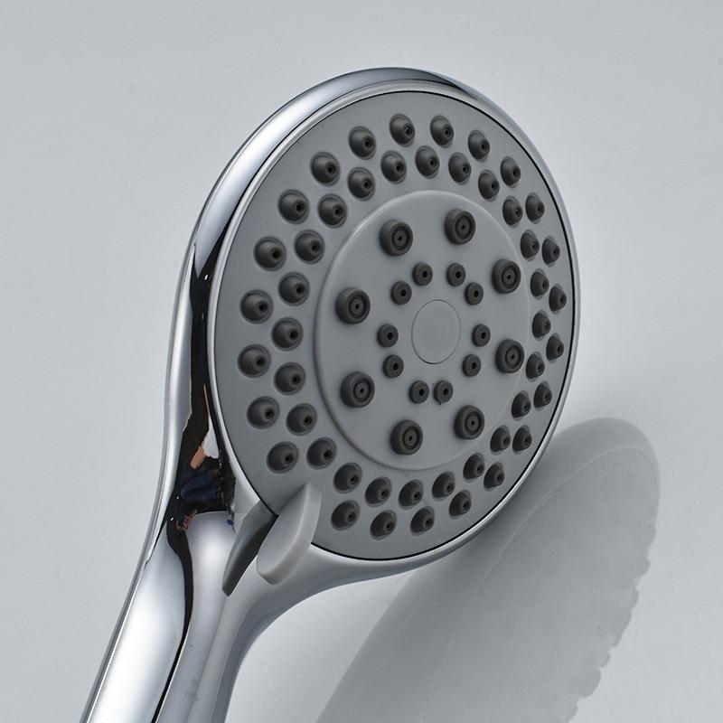 Shower Head ABS Chrome Bathroom Bath Shower Water Saving High Pressure Round Shape NIERSI Hand Shower Heads SP108