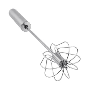 Semi-automatic Egg Beater 304 Stainless Steel Egg Whisk Manual Hand Mixer Self Turning Egg Stirrer Kitchen Accessories Egg Tools