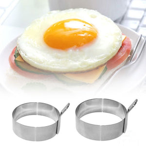 Stainless Steel Egg Mold 7.5/9cm Fried Egg Ring Pancake Mould Egg Mold Cooking Kitchen Accessories Gadget Tool 2 Sizes