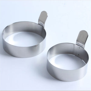 Stainless Steel Egg Mold 7.5/9cm Fried Egg Ring Pancake Mould Egg Mold Cooking Kitchen Accessories Gadget Tool 2 Sizes