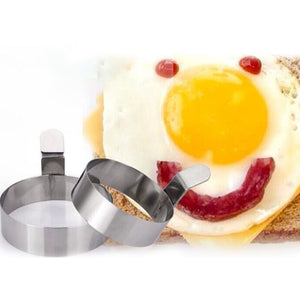 Stainless Steel Egg Mold 7.5/9cm Fried Egg Ring Pancake Mould Egg Mold Cooking Kitchen Accessories Gadget Tool 2 Sizes